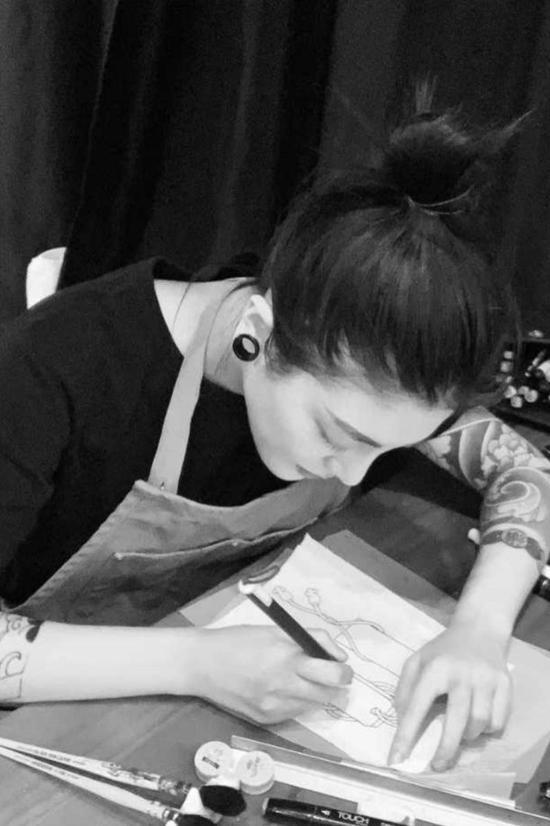 Japanese-style "Ebisu-themed Cigar Box"