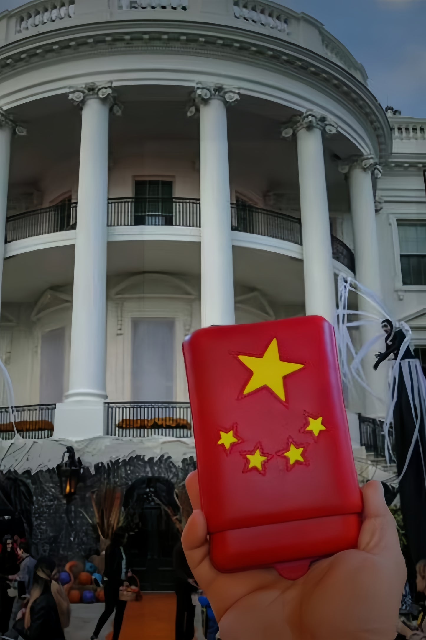 Cowhide Patchwork Stitched Cigar Case