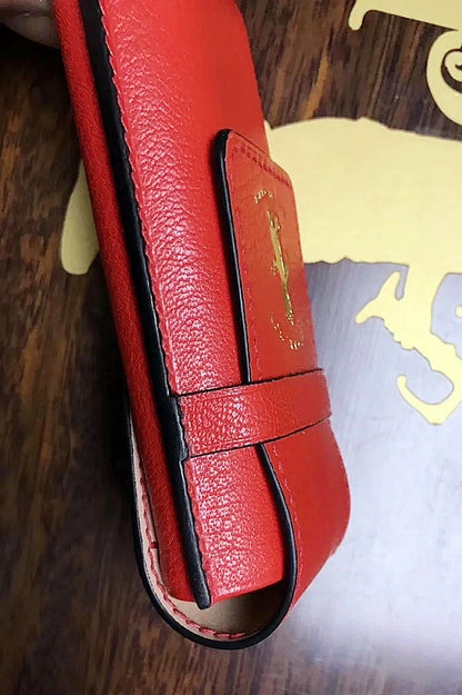 Lychee-pattern cowhide watch storage bag