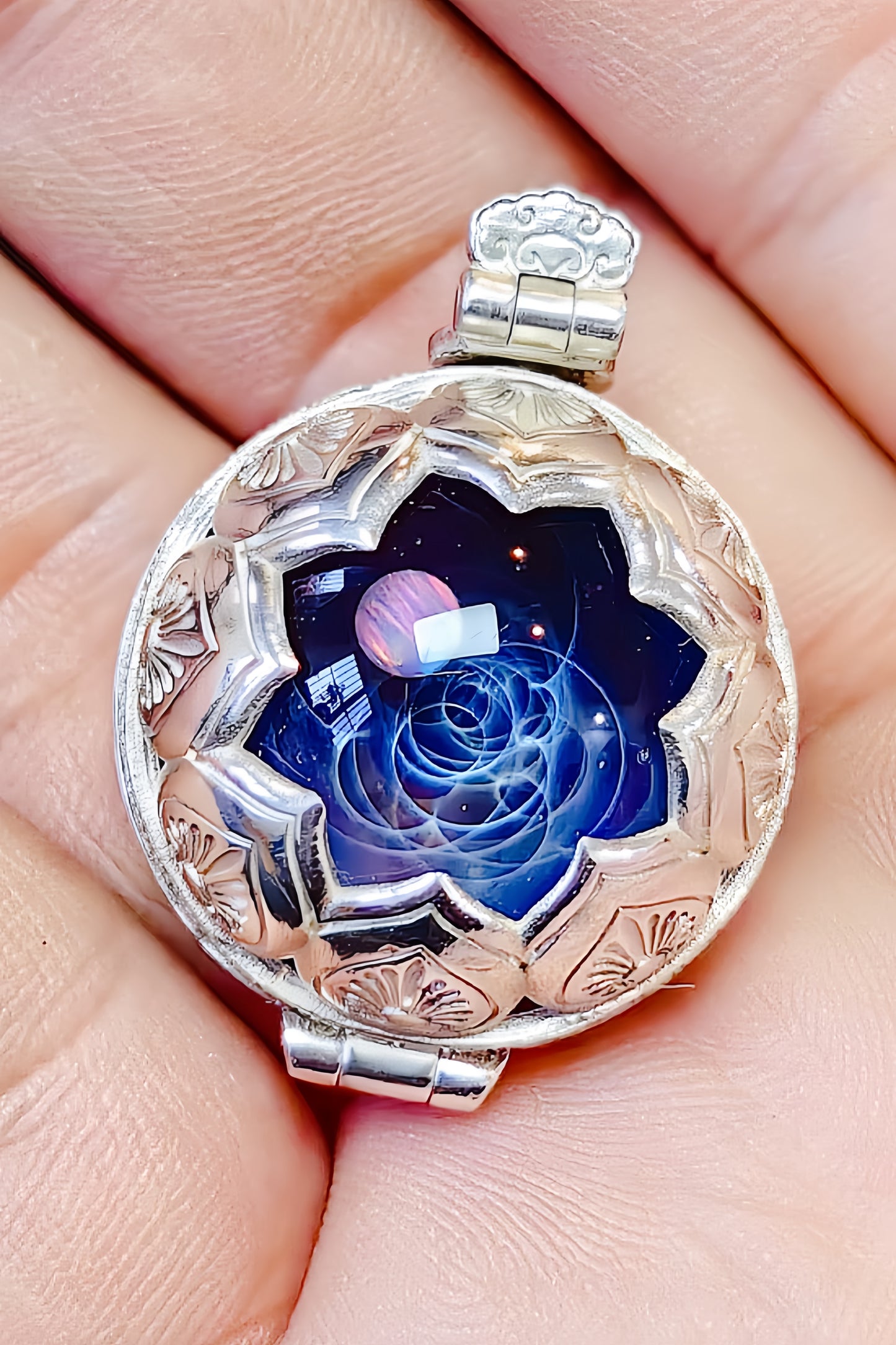 Cosmic Starlight Glass Beads necklace