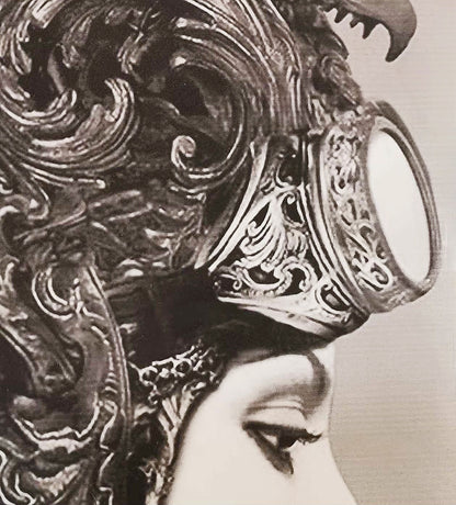 hand-carved hollow-out motorcycle goggles