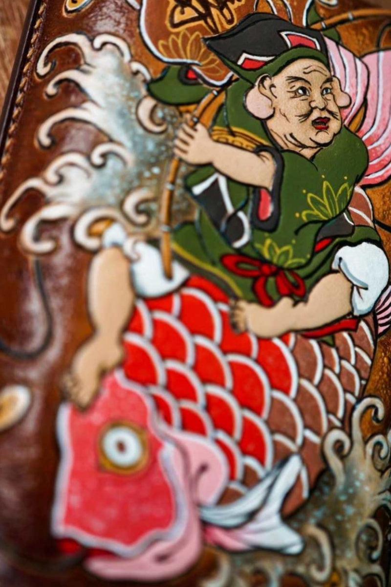 Japanese-style "Ebisu-themed Cigar Box"