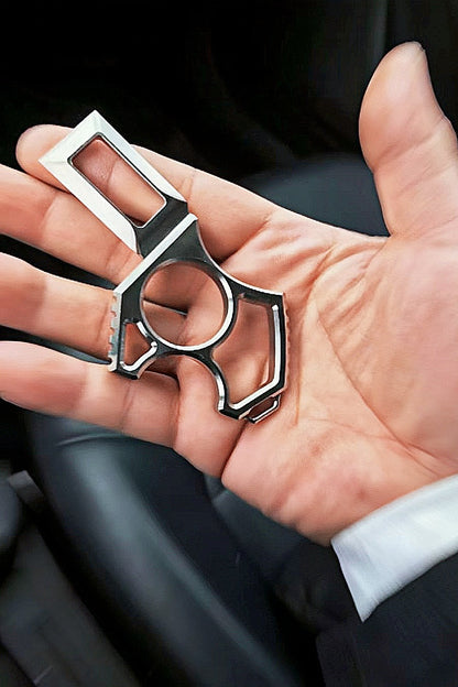 Automobile seat belt buckle