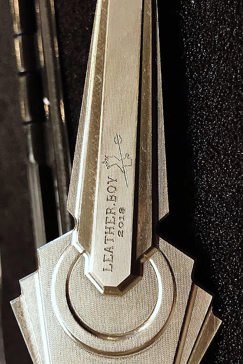 Leather goods titanium alloy French pricking iron