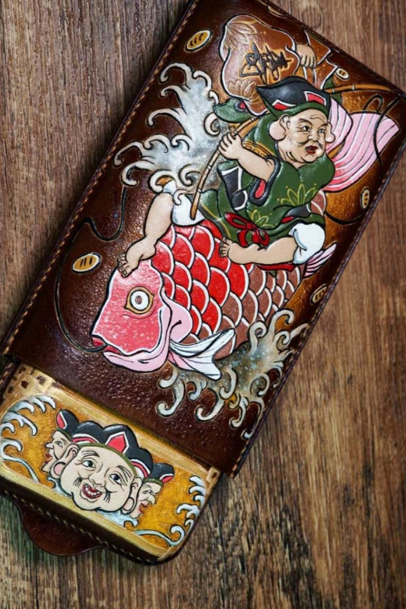 Japanese-style "Ebisu-themed Cigar Box"
