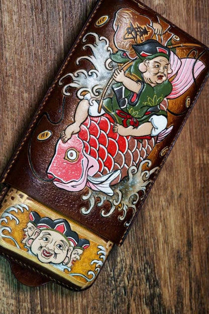 Japanese-style "Ebisu-themed Cigar Box"