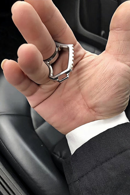 Automobile seat belt buckle