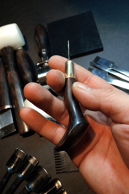 Design Concept of Ebony Handle with Copper Hoop Awl