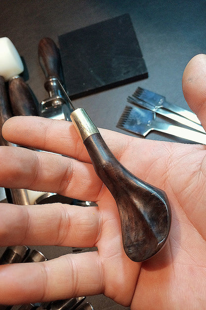 Design Concept of Ebony Handle with Copper Hoop Awl