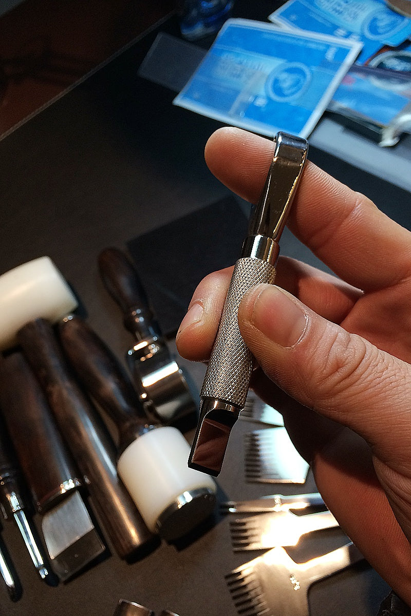 Collection of leatherworking tools