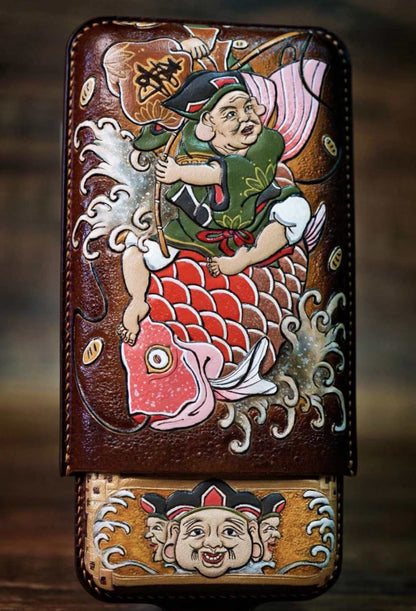 Japanese-style "Ebisu-themed Cigar Box"
