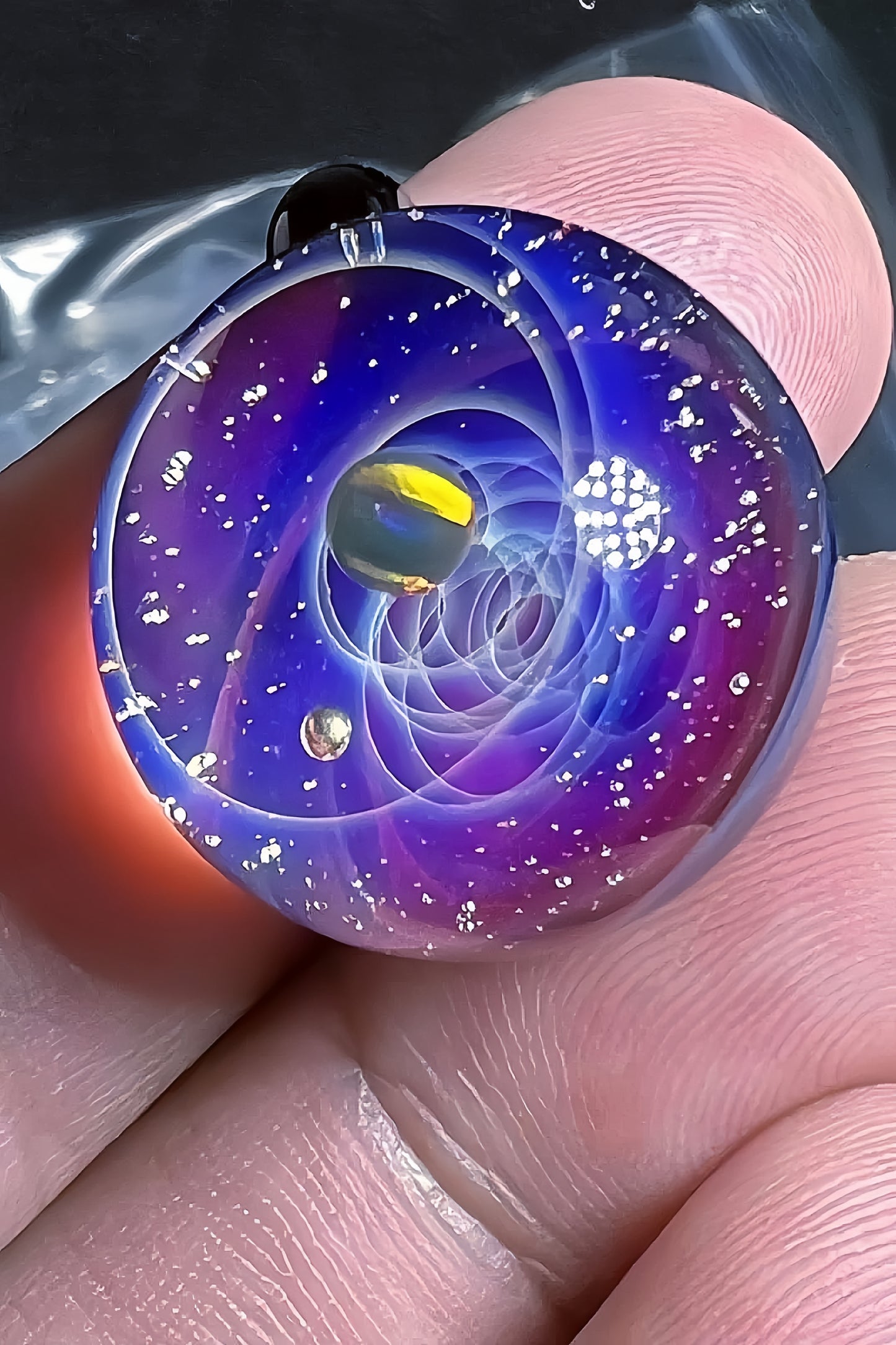 Cosmic Starlight Glass Beads necklace