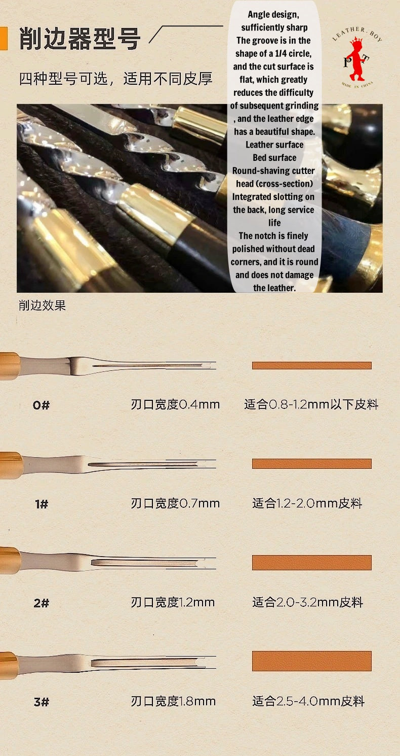 Leather edge trimmer