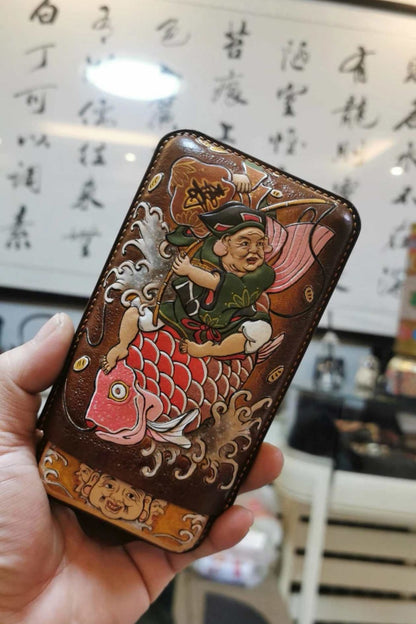 Japanese-style "Ebisu-themed Cigar Box"