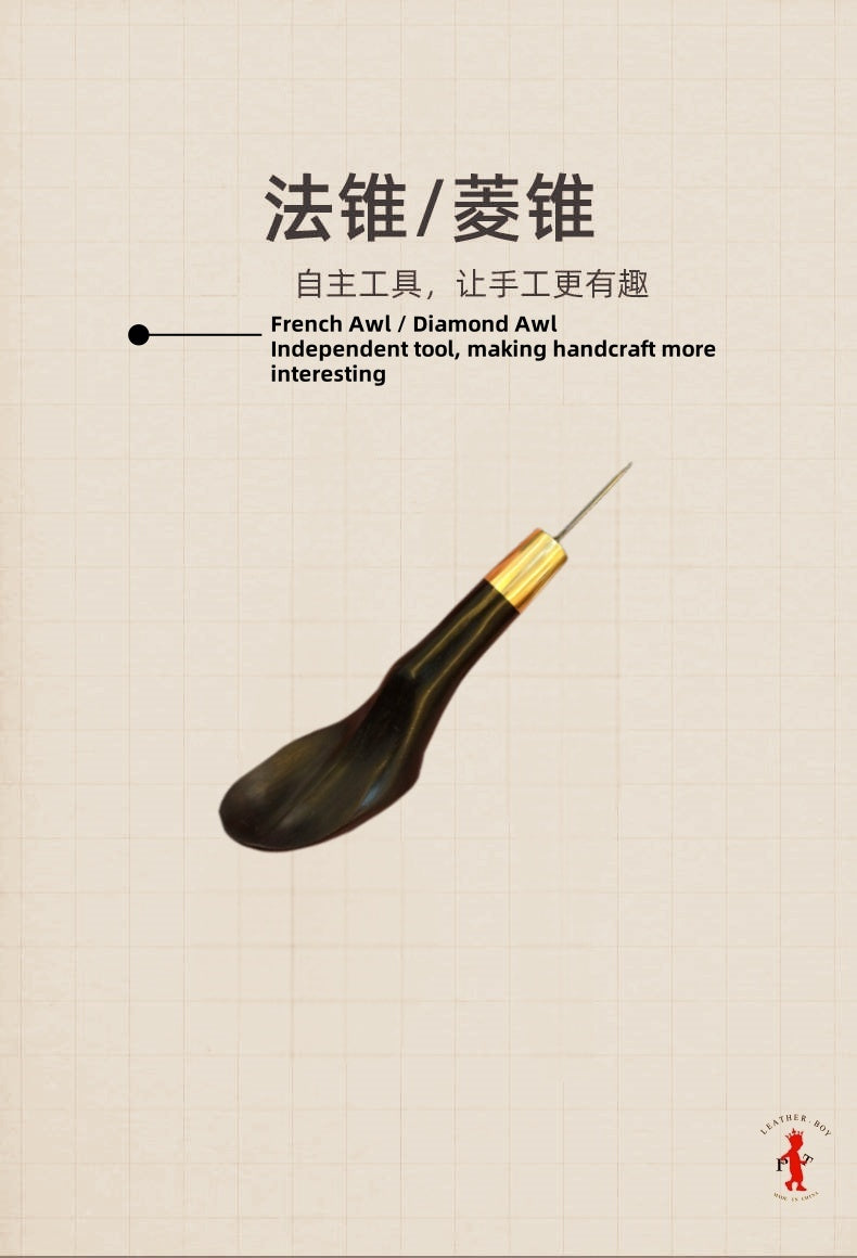 Design Concept of Ebony Handle with Copper Hoop Awl