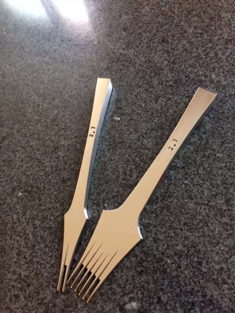 Leather goods stainless steel French pricking iron