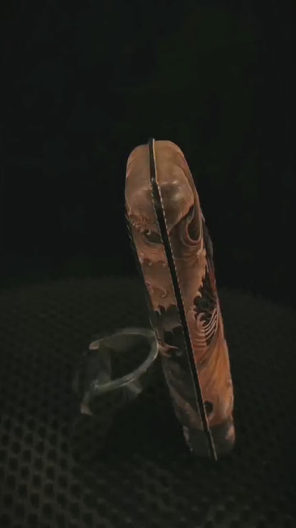 Hand-carved Cigar Case Made of Vegetable-tanned Cowhide