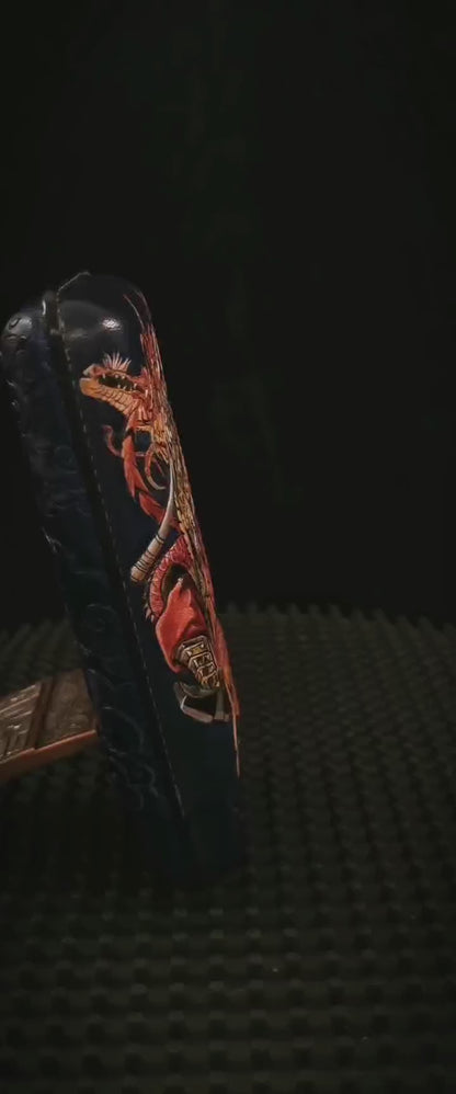 Hand-carved Cigar Case Made of Vegetable-tanned Cowhide